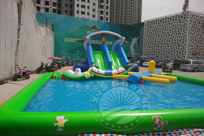 庆城儿童室外充气沙滩池