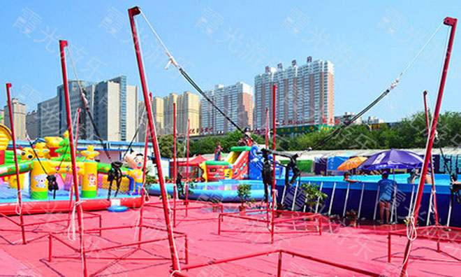 庆城充气蹦床泳池游乐园